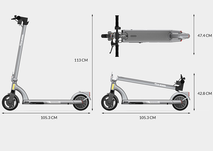 Fonctionnalités de la trottinette 5TH Wheel M1