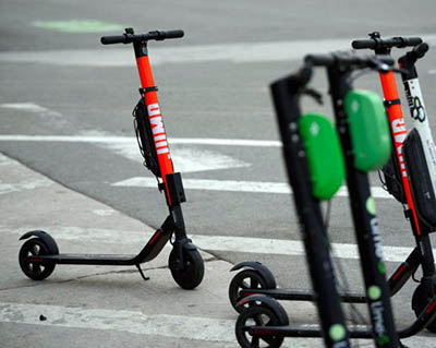 Trottinette électrique en libre service