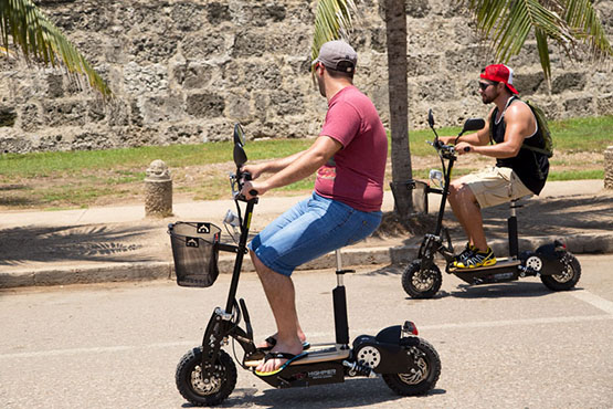 Trottinette vitesse et batterie