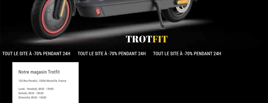 site trottinette électrique Trotfit